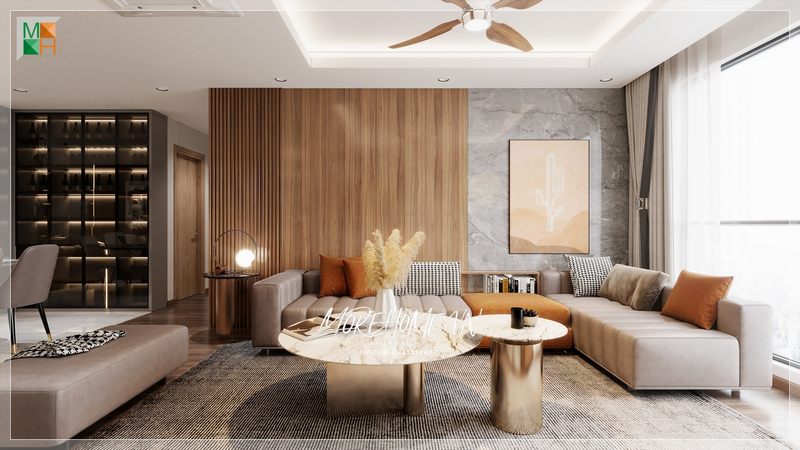 Sofa phòng khách đóng vai trò là điểm nhấn giúp không gian phòng khách trở nên thân thiện, gần gũi mỗi khi có khách đến chơi nhà.