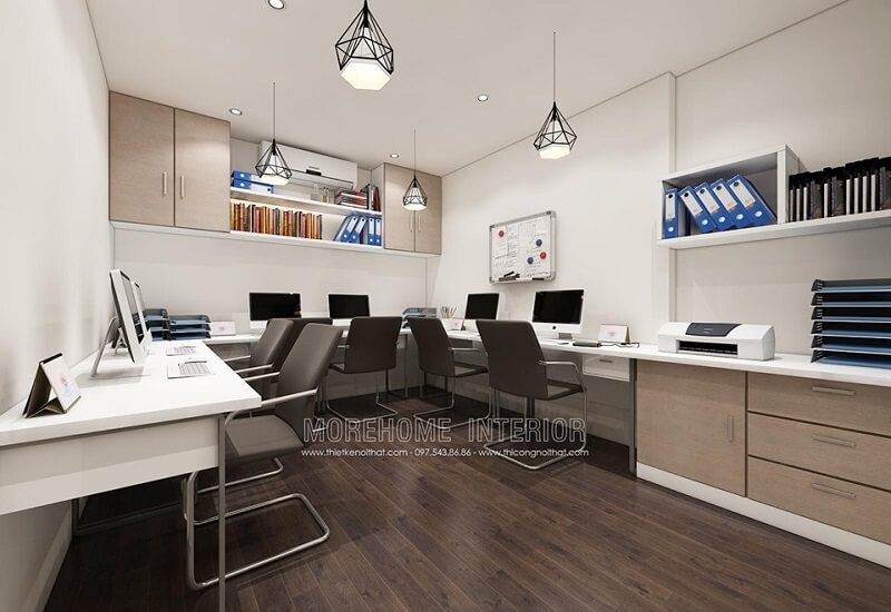 Hiện nay, thiết kế văn phòng chung cư nhỏ được ưa chuộng với phong cách hiện đại.